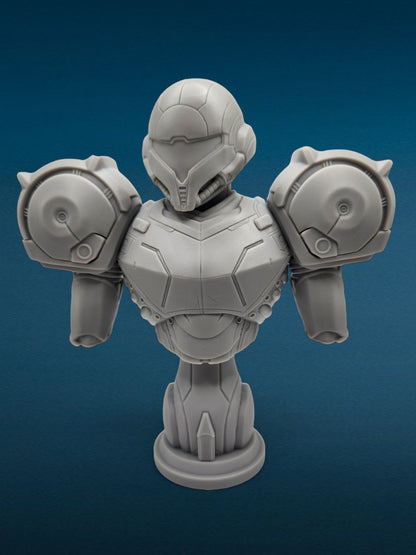 3D Resin Figurine - Samus Aran Bust