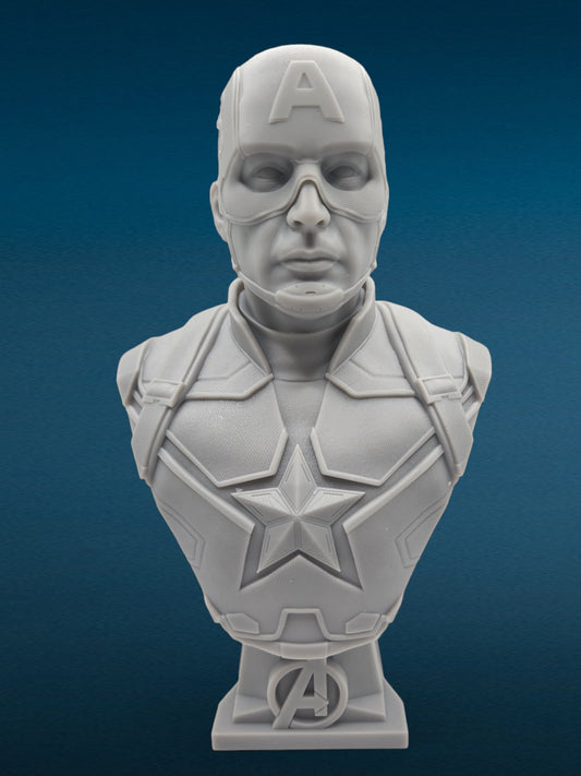 3D Resin Figurine - Captain America Bust