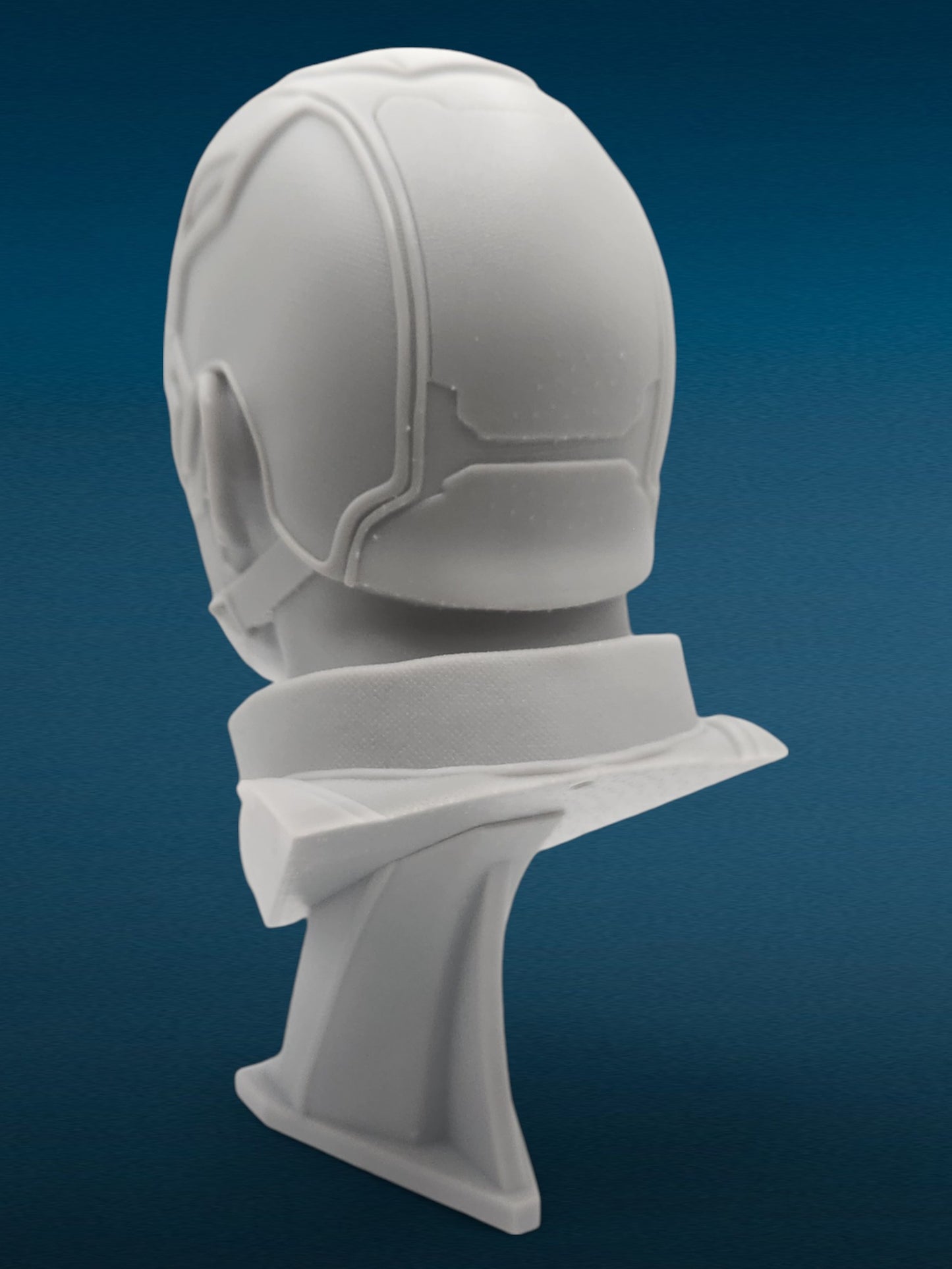 3D Resin Figurine - Captain America Head Bust